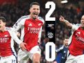 Dua Gol Arsenal Tenggelamkan Manchester United 2-0, Tren Positif Berlanjut!